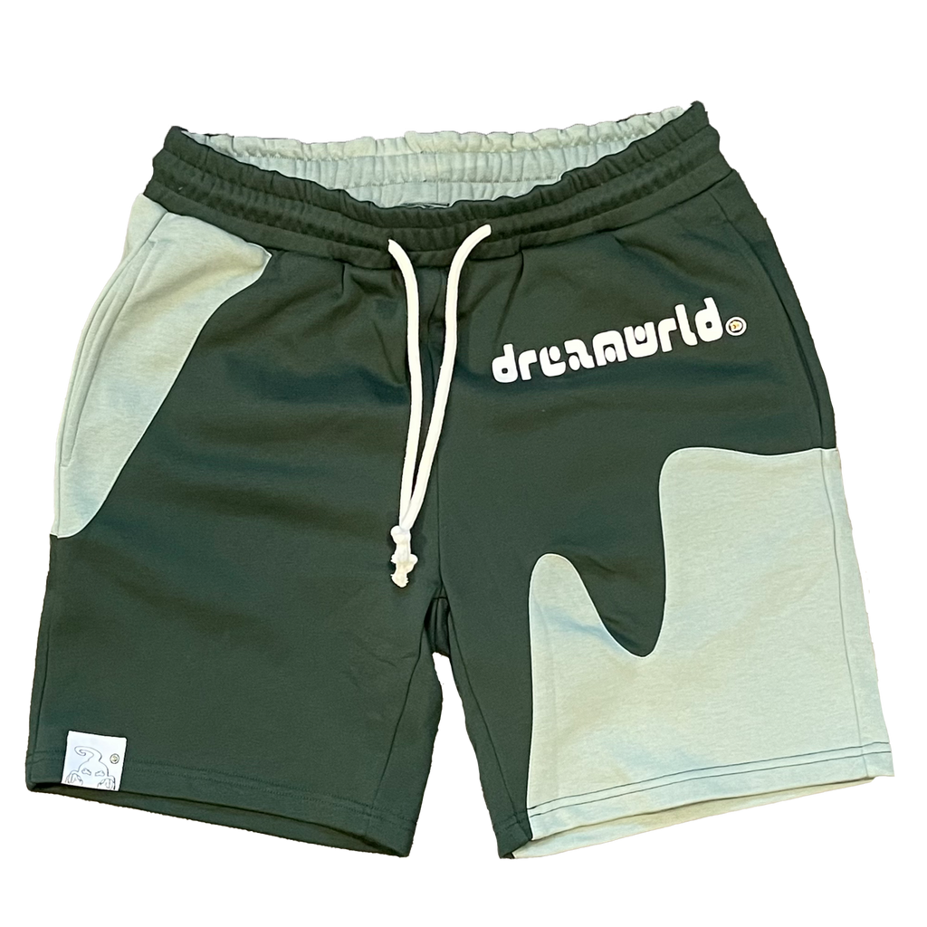 SHADES OF GREEN CONTRAST SHORTS