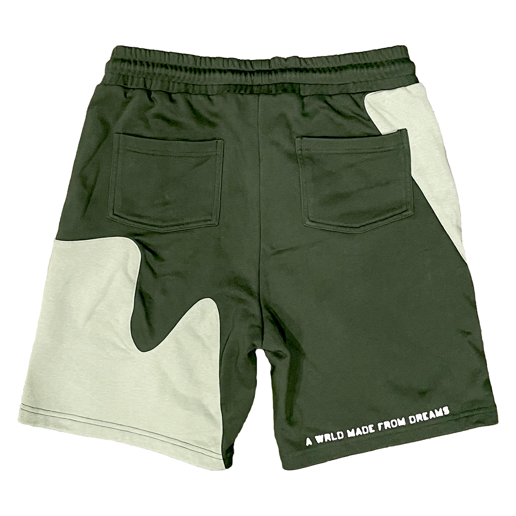 SHADES OF GREEN CONTRAST SHORTS