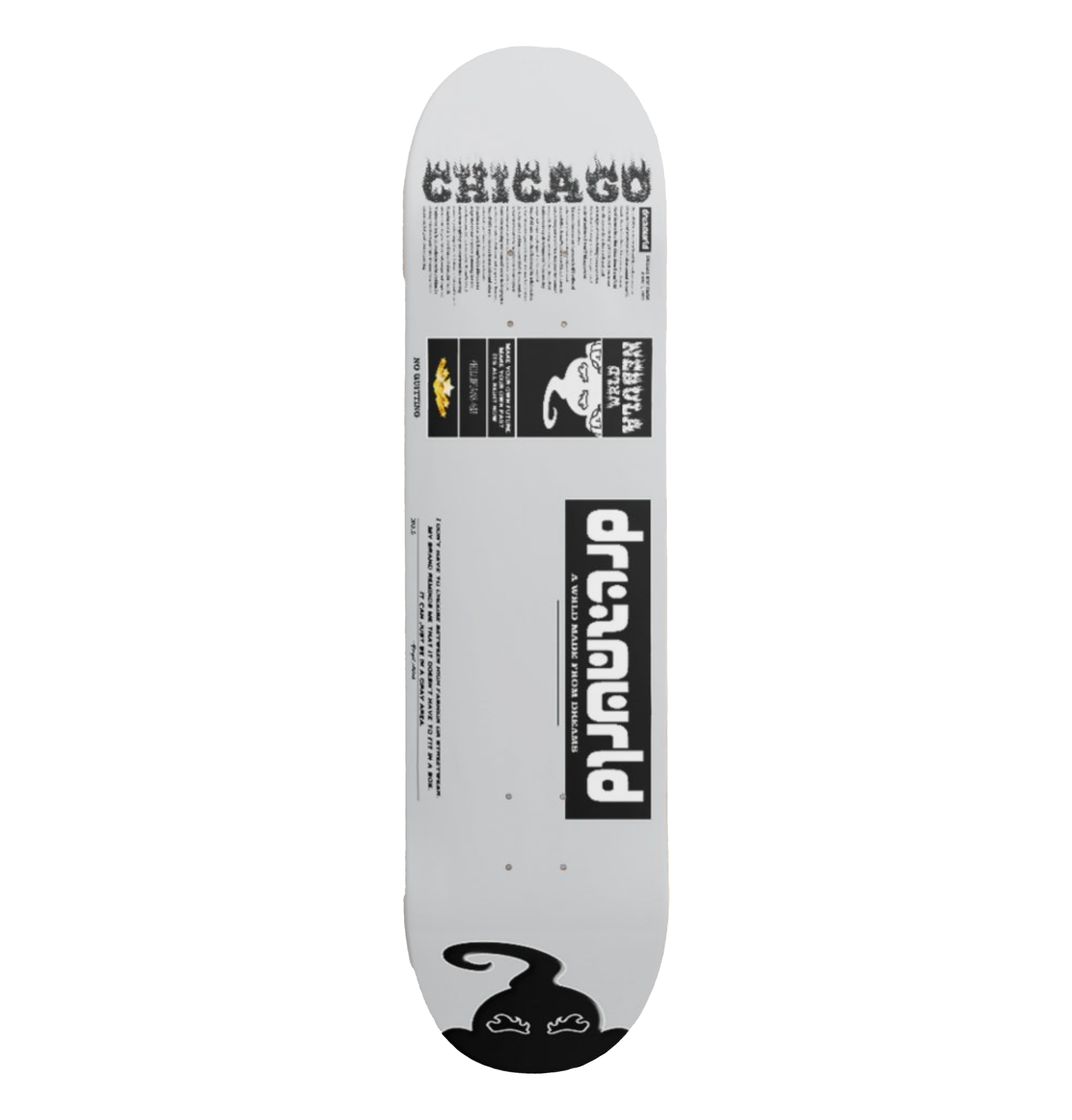 DREAMWRLD ARTICLE SKATEDECK (GRAY)