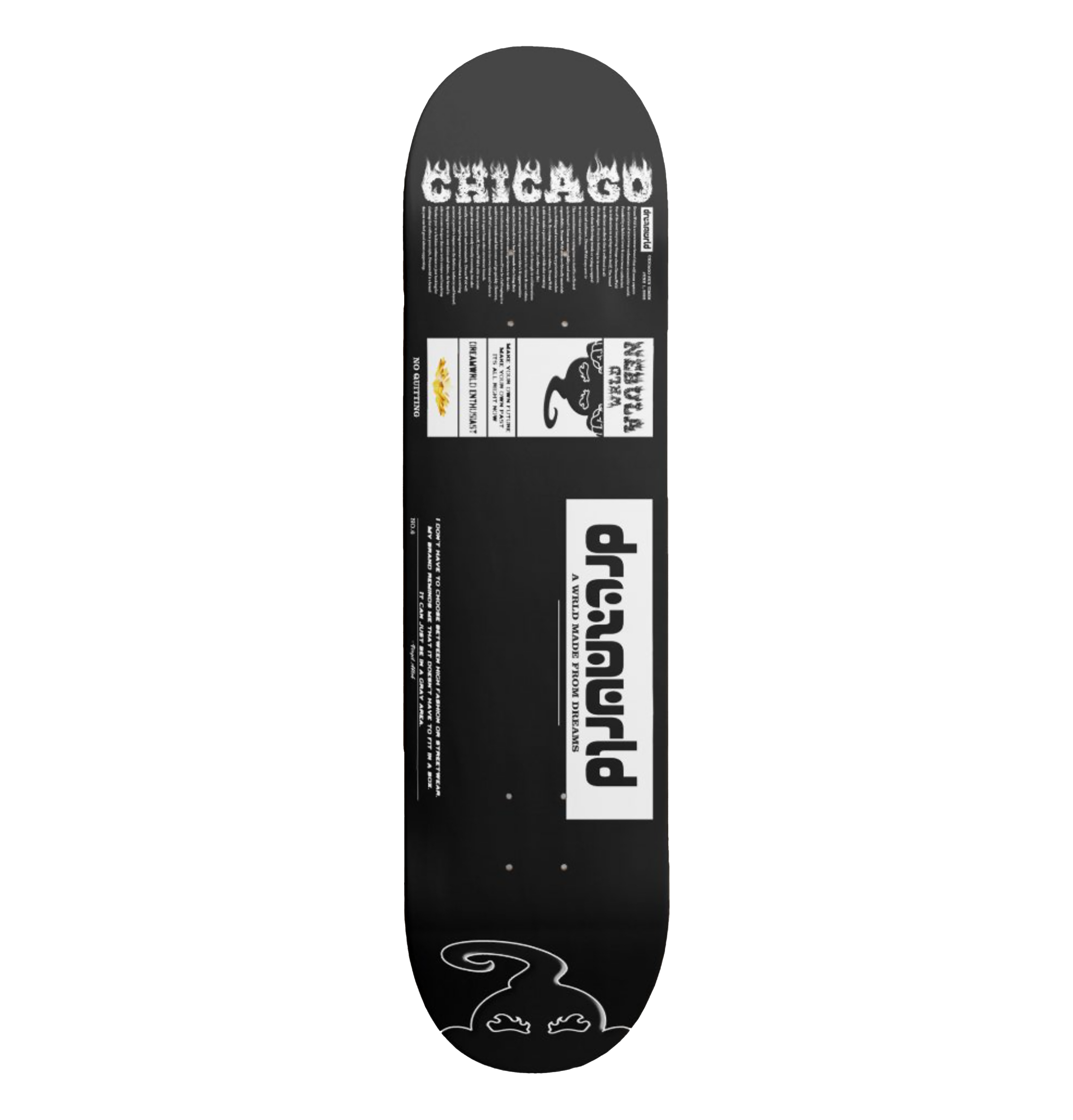 DREAMWRLD ARTICLE SKATEDECK (BLACK)